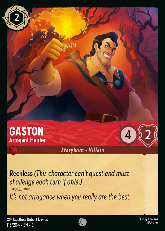 Gaston - Arrogant Hunter - 115/204 - Common - Fabled - Disney Lorcana