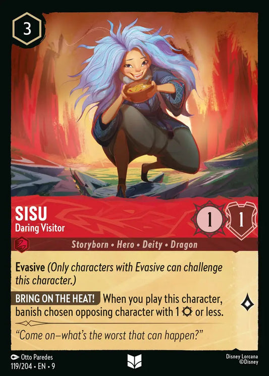 Sisu - Daring Visitor - 119/204 - Uncommon - Fabled - Disney Lorcana