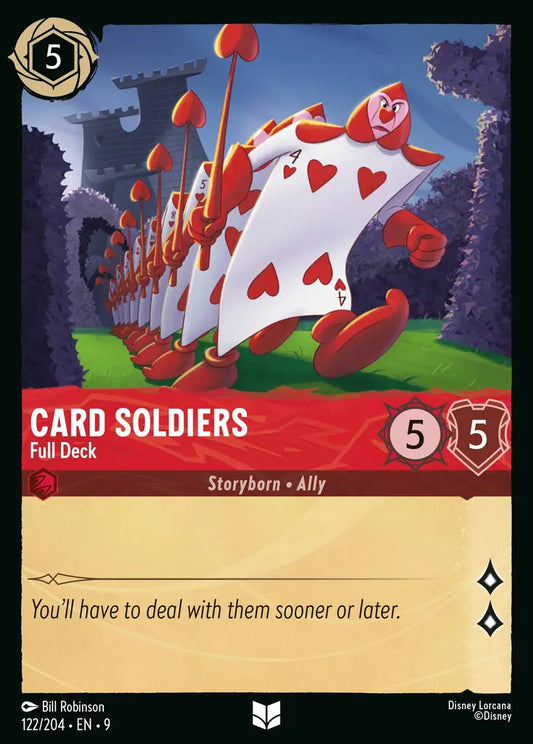 Card Soldiers - Full Deck - 122/204 - Uncommon - Fabled - Disney Lorcana