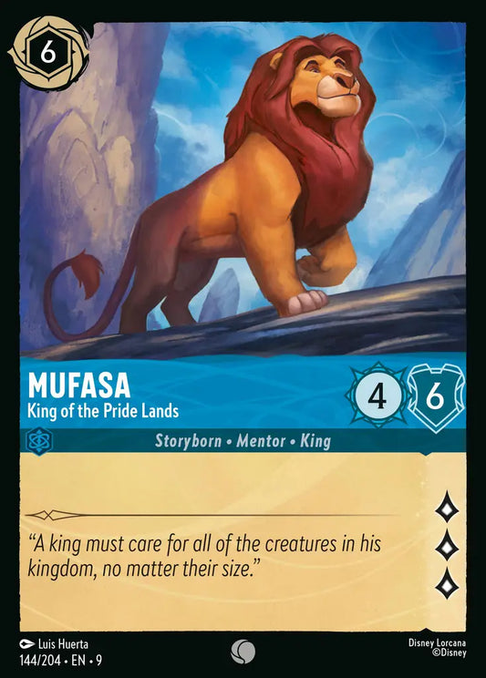 Mufasa - King of the Pride Lands - 144/204 - Common - Fabled - Disney Lorcana