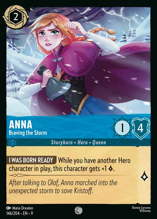 Anna - Braving the Storm - 146/204 - Common - Fabled - Disney Lorcana