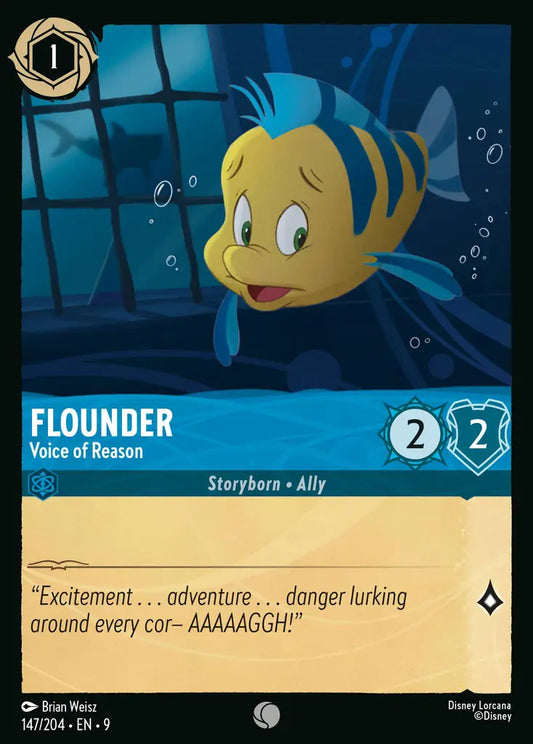 Flounder - Voice of Reason - 147/204 - Common - Fabled - Disney Lorcana