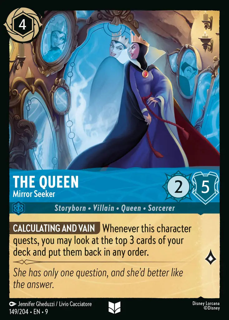 The Queen - Mirror Seeker - 149/204 - Uncommon - Fabled - Disney Lorcana