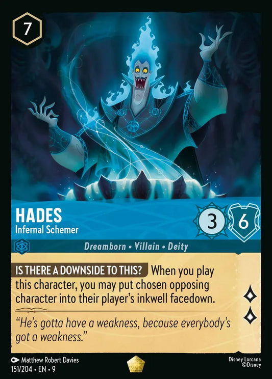 Hades - Infernal Schemer - 151/204 - Legendary - Fabled - Disney Lorcana