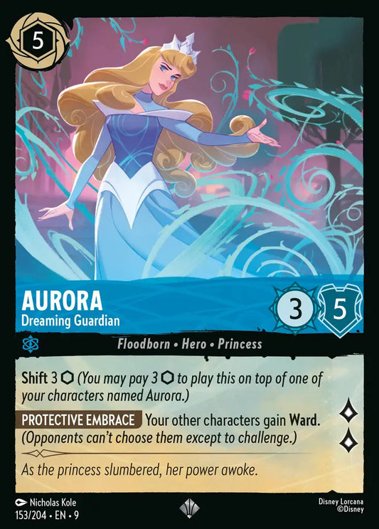 Aurora - Dreaming Guardian - 153/204 - Super Rare - Fabled - Disney Lorcana