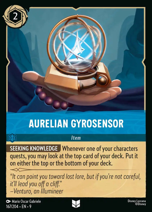Aurelian Gyrosensor - 167/204 - Super Rare - Fabled - Disney Lorcana