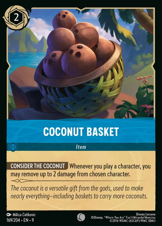 Coconut Basket - 169/204 - Common - Fabled - Disney Lorcana