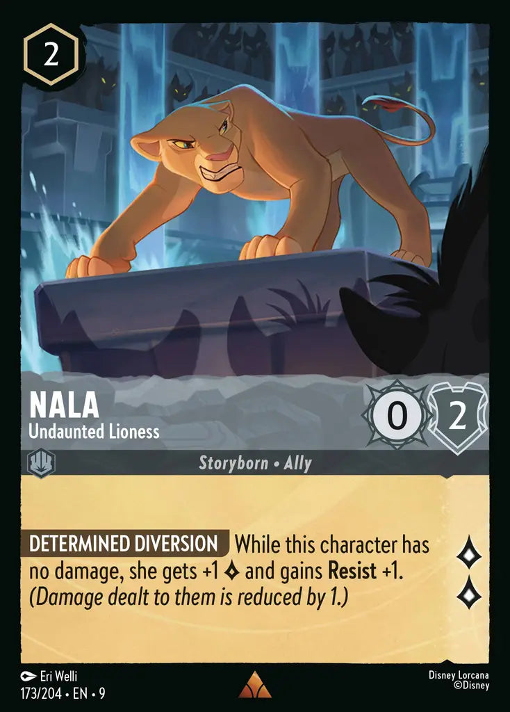 Nala - Undaunted Lioness - 173/204 - Rare - Fabled - Disney Lorcana