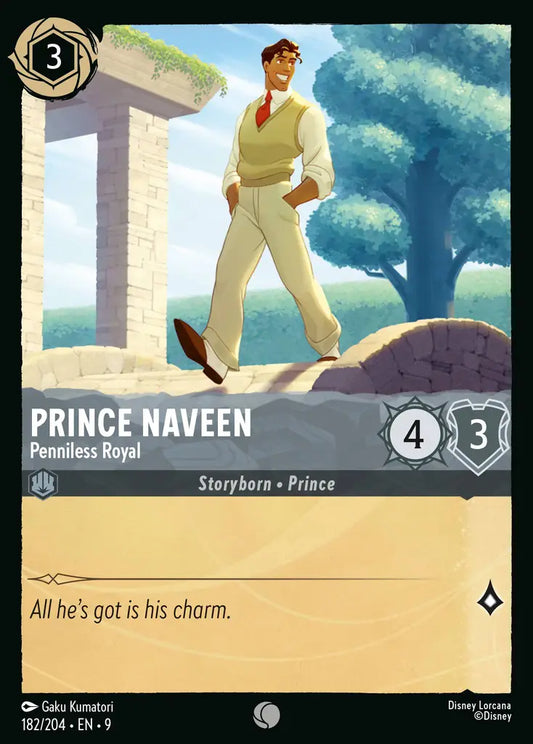 Prince Naveen - Penniless Royal - 182/204 - Common - Fabled - Disney Lorcana