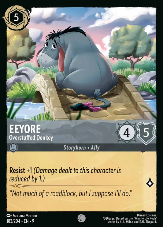 Eeyore - Overstuffed Donkey - 183/204 - Common - Fabled - Disney Lorcana