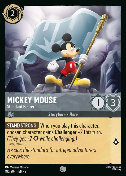Mickey Mouse - Standard Bearer - 185/204 - Common - Fabled - Disney Lorcana