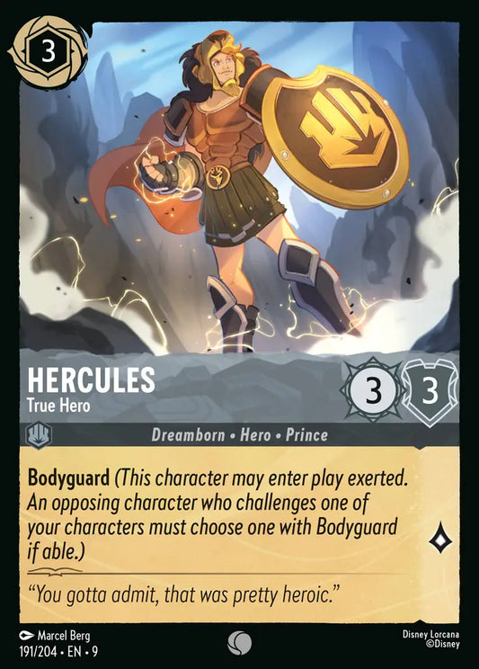 Hercules - True Hero - 191/204 - Common - Fabled - Disney Lorcana