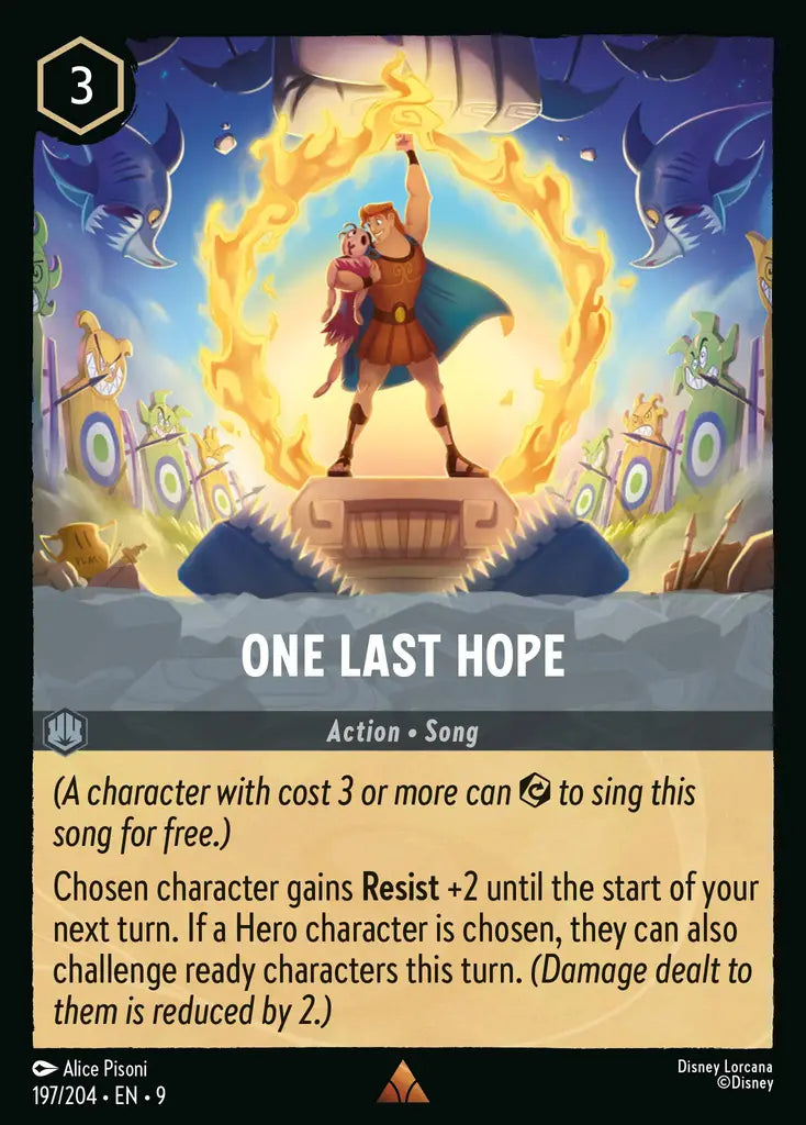 One Last Hope - 197/204 - Rare - Fabled - Disney Lorcana