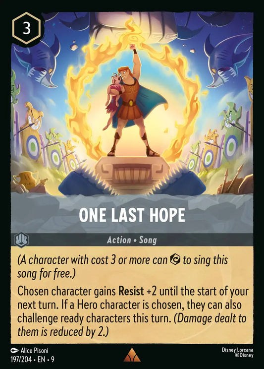 One Last Hope - 197/204 - Rare - Fabled - Disney Lorcana