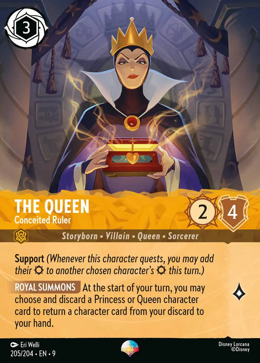 The Queen - Conceited Ruler - 205/204 - Epic - Fabled - Disney Lorcana