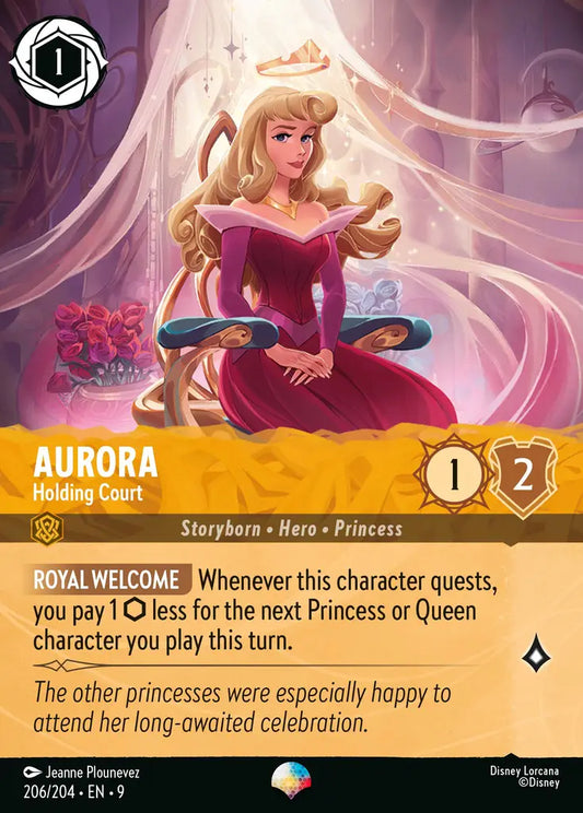 Aurora - Holding Court - 206/204 - Epic - Fabled - Disney Lorcana