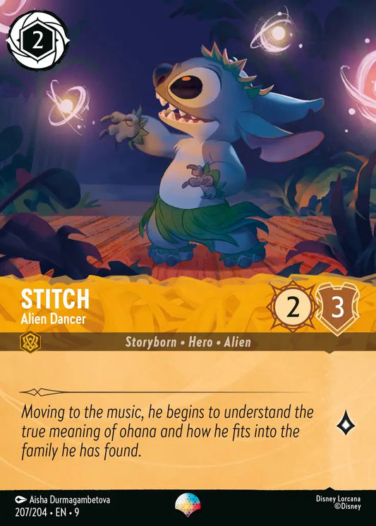 Stitch - Alien Dancer - 207/204 - Epic - Fabled - Disney Lorcana