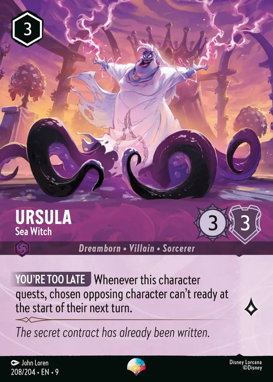 Ursula - Sea Witch - 208/204 - Epic - Fabled - Disney Lorcana