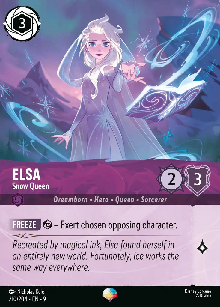 Elsa - Snow Queen - 210/204 - Epic - Fabled - Disney Lorcana