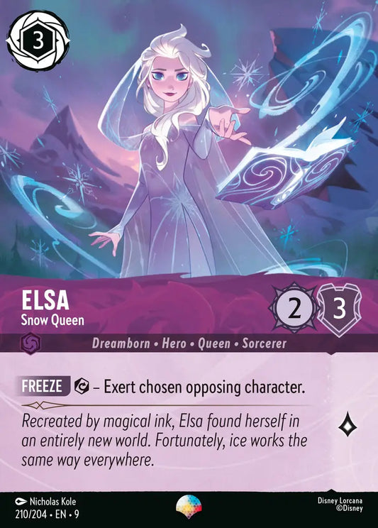 Elsa - Snow Queen - 210/204 - Epic - Fabled - Disney Lorcana