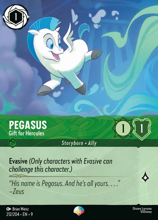 Pegasus - Gift For Hercules - 212/204 - Epic - Fabled - Disney Lorcana