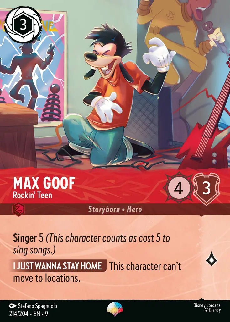 Max Goof - Rockin' Teen - 214/204 - Epic - Fabled - Disney Lorcana