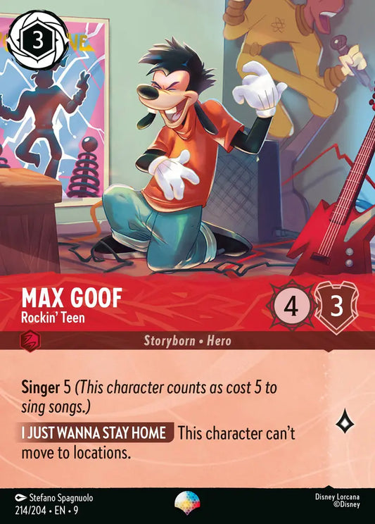 Max Goof - Rockin' Teen - 214/204 - Epic - Fabled - Disney Lorcana