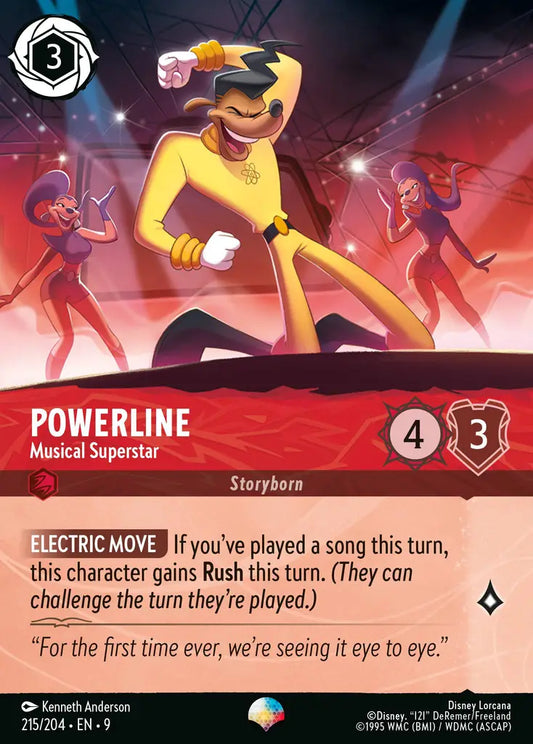 Powerline - Musical Superstar - 215/204 - Epic - Fabled - Disney Lorcana