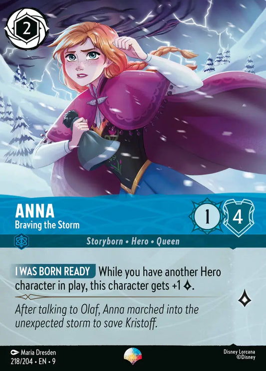Anna - Braving the Storm - 218/204 - Epic - Fabled - Disney Lorcana