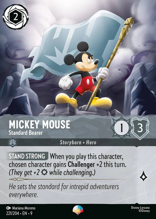 Mickey Mouse - Standard Bearer - 221/204 - Epic - Fabled - Disney Lorcana