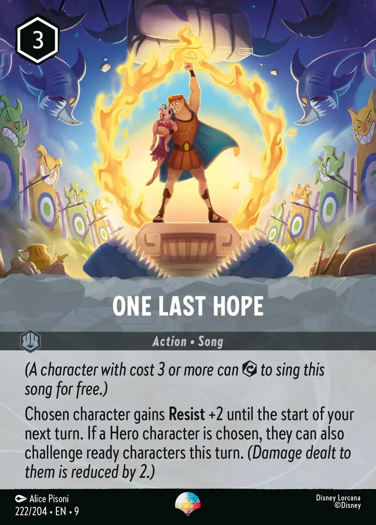One Last Hope - 222/204 - Epic - Fabled - Disney Lorcana