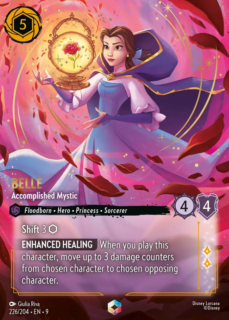 Belle - Accomplished Mystic - 226/204 - Enchanted - Fabled - Disney Lorcana