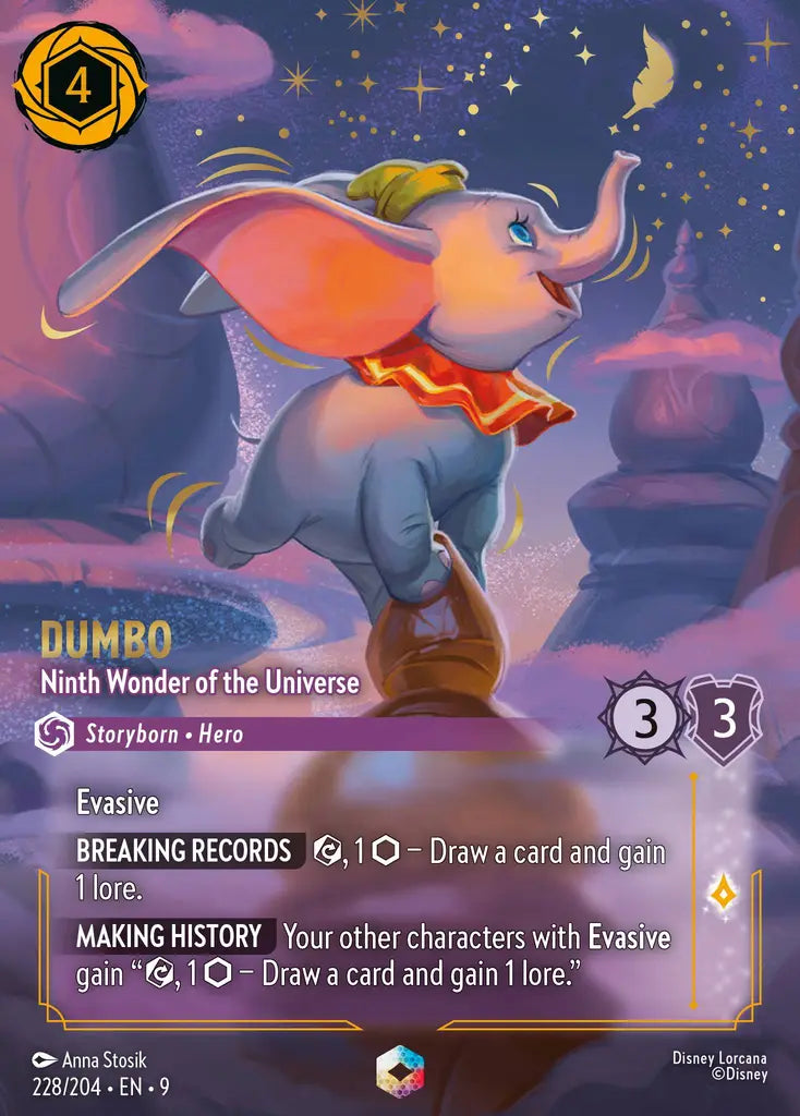 Dumbo - Ninth Wonder of the Universe - 228/204 - Enchanted - Fabled - Disney Lorcana