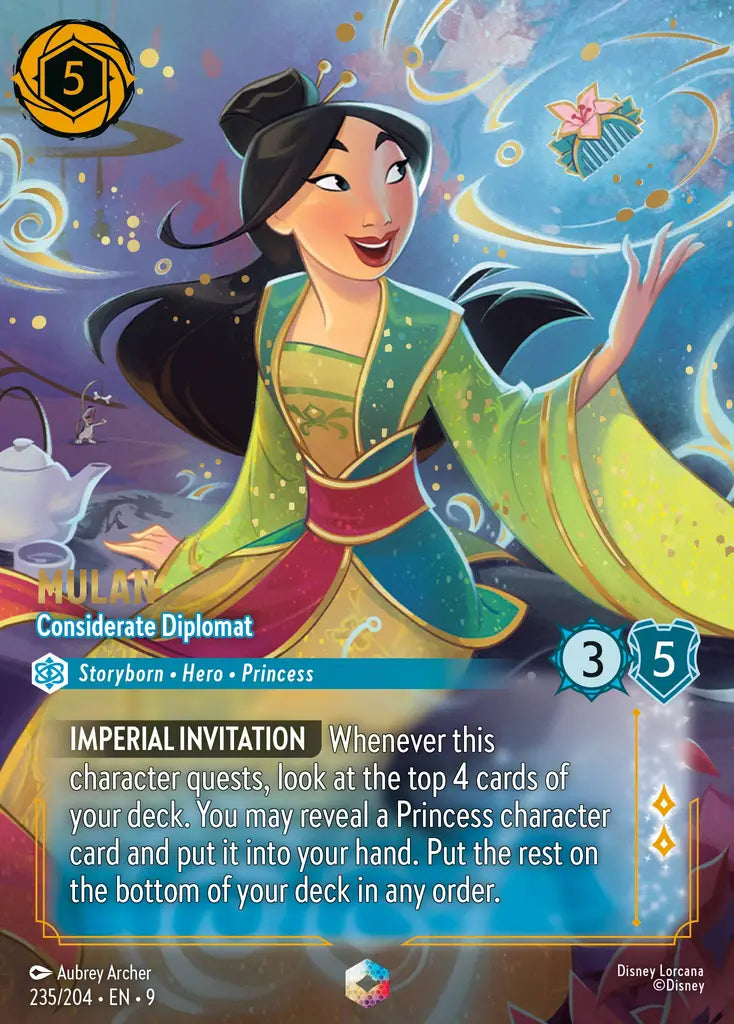 Mulan - Considerate Diplomat - 235/204 - Enchanted - Fabled - Disney Lorcana