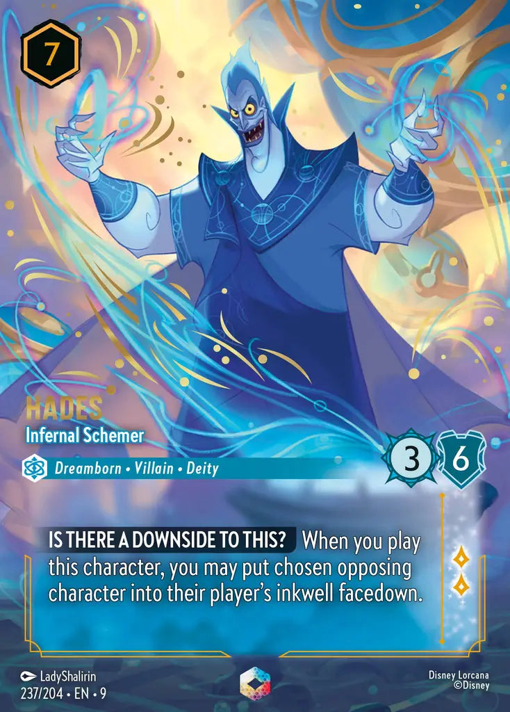 Hades - Infernal Schemer - 237/204 - Enchanted - Fabled - Disney Lorcana