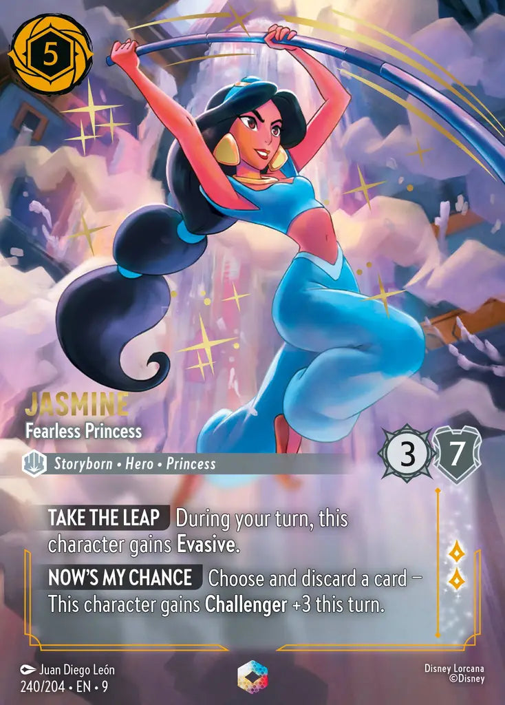 Jasmine - Fearless Princess - 240/204 - Enchanted - Fabled - Disney Lorcana