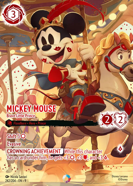 Mickey Mouse - Brave Little Prince - 242/204 - Iconic - Fabled - Disney Lorcana