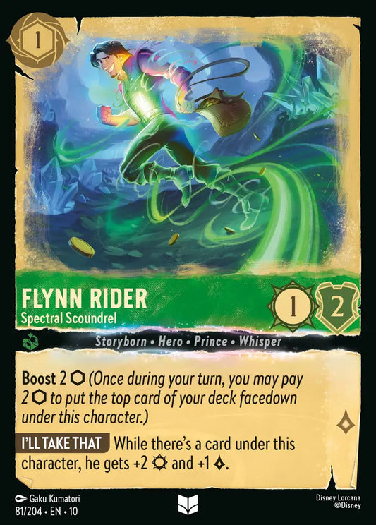Flynn Rider - Spectral Scoundrel - 81/204 - Uncommon - Whispers in the Well - Disney Lorcana