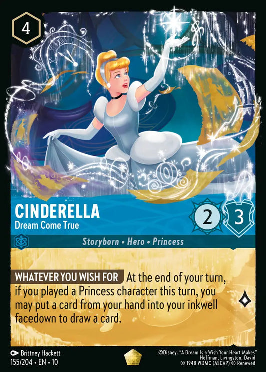 Cinderella - Dream Come True - 155/204 - Legendary - Whispers in the Well - Disney Lorcana
