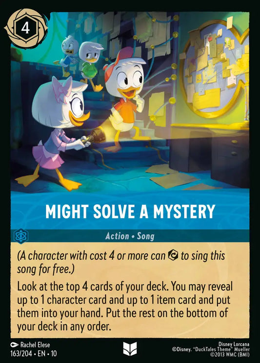 Might Solve a Mystery - 163/204 - Uncommon - Whispers in the Well - Disney Lorcana