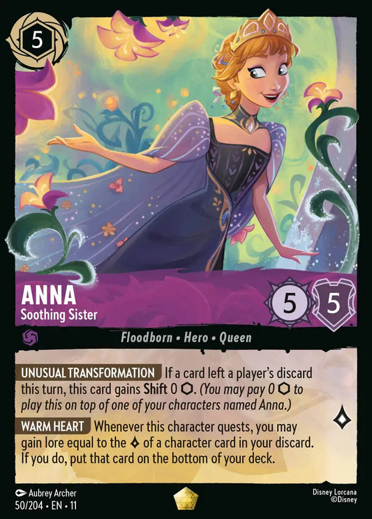 Anna - Soothing Sister - 50/204 - Legendary - Winterspell - Disney Lorcana