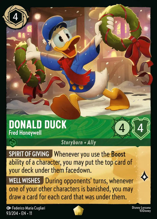 Donald Duck - Fred Honeywell - 93/204 - Legendary - Winterspell - Disney Lorcana