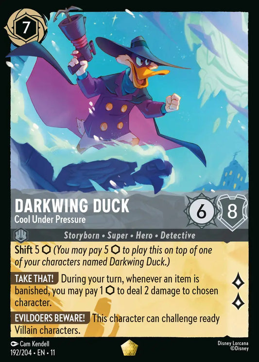 Darkwing Duck - Cool Under Pressure - 192/204 - Legendary - Winterspell - Disney Lorcana