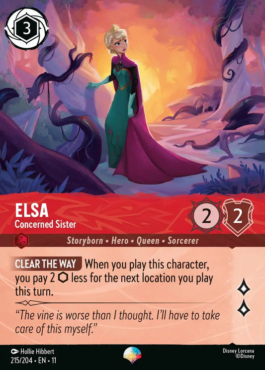 Elsa - Concerned Sister - 215/204 - Epic - Winterspell - Disney Lorcana
