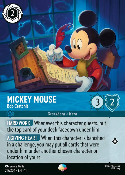 Mickey Mouse - Bob Cratchit - 219/204 - Epic - Winterspell - Disney Lorcana
