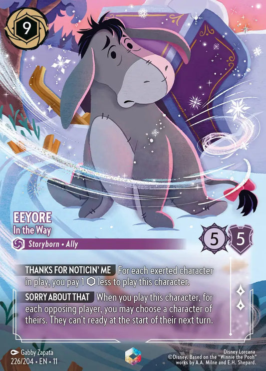 Eeyore - In the Way - 226/204 - Enchanted - Winterspell - Disney Lorcana