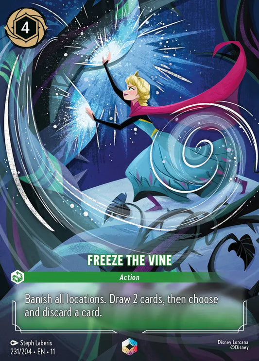 Freeze the Vine - 231/204 - Enchanted - Winterspell - Disney Lorcana