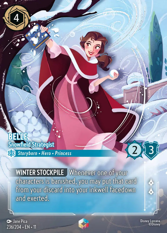 Belle - Snowfield Strategist - 236/204 - Enchanted - Winterspell - Disney Lorcana