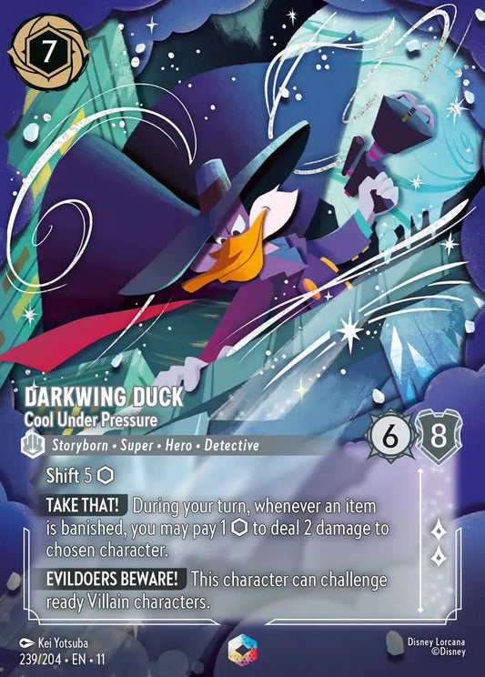 Darkwing Duck - Cool Under Pressure - 239/204 - Enchanted - Winterspell - Disney Lorcana