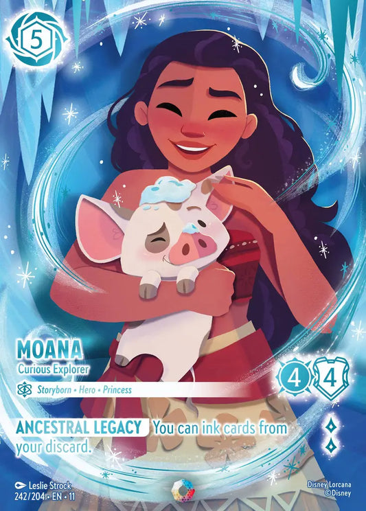 Moana - Curious Explorer - 242/204 - Iconic - Winterspell - Disney Lorcana